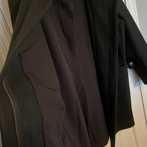 Women’s black dress coat EUC XL - Picture 8 of 9